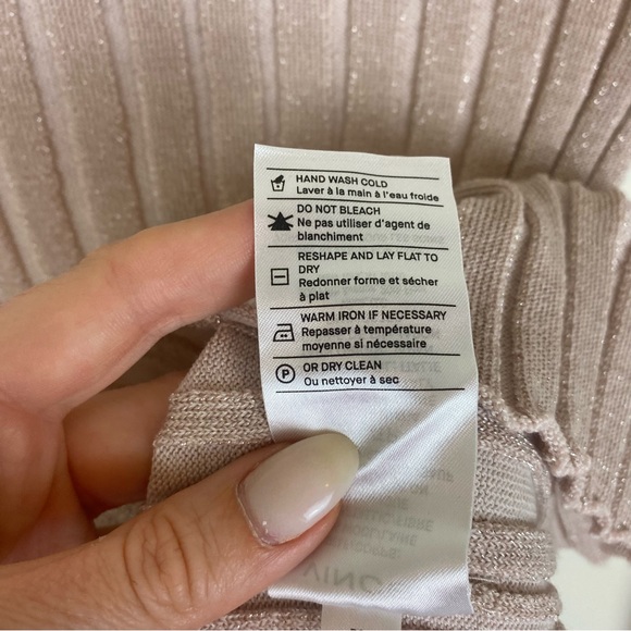 Vince Ribbed Mock Neck Pullover Shirt Sweater in Chiffon - Picture 7 of 14